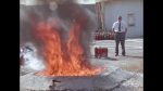 Shuttle: Fire training: astronauts Apt, Oswald, Low, Gibson