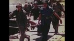 Saipan: R-2505 - Unloading activities via beachhead and landing dock