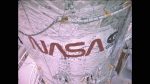 Shuttle: STS-31 - Astronauts McCandless and Apt with Hubble space telescope..... (P3 of 5)