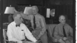 Roosevelt confers with Nimitz, McArthur, Leahy on Holmes Estate Waikiki